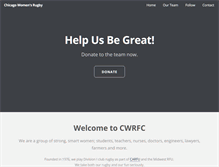 Tablet Screenshot of cwrfc.org